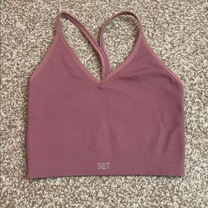 Set Active Ribbed Sports Bra